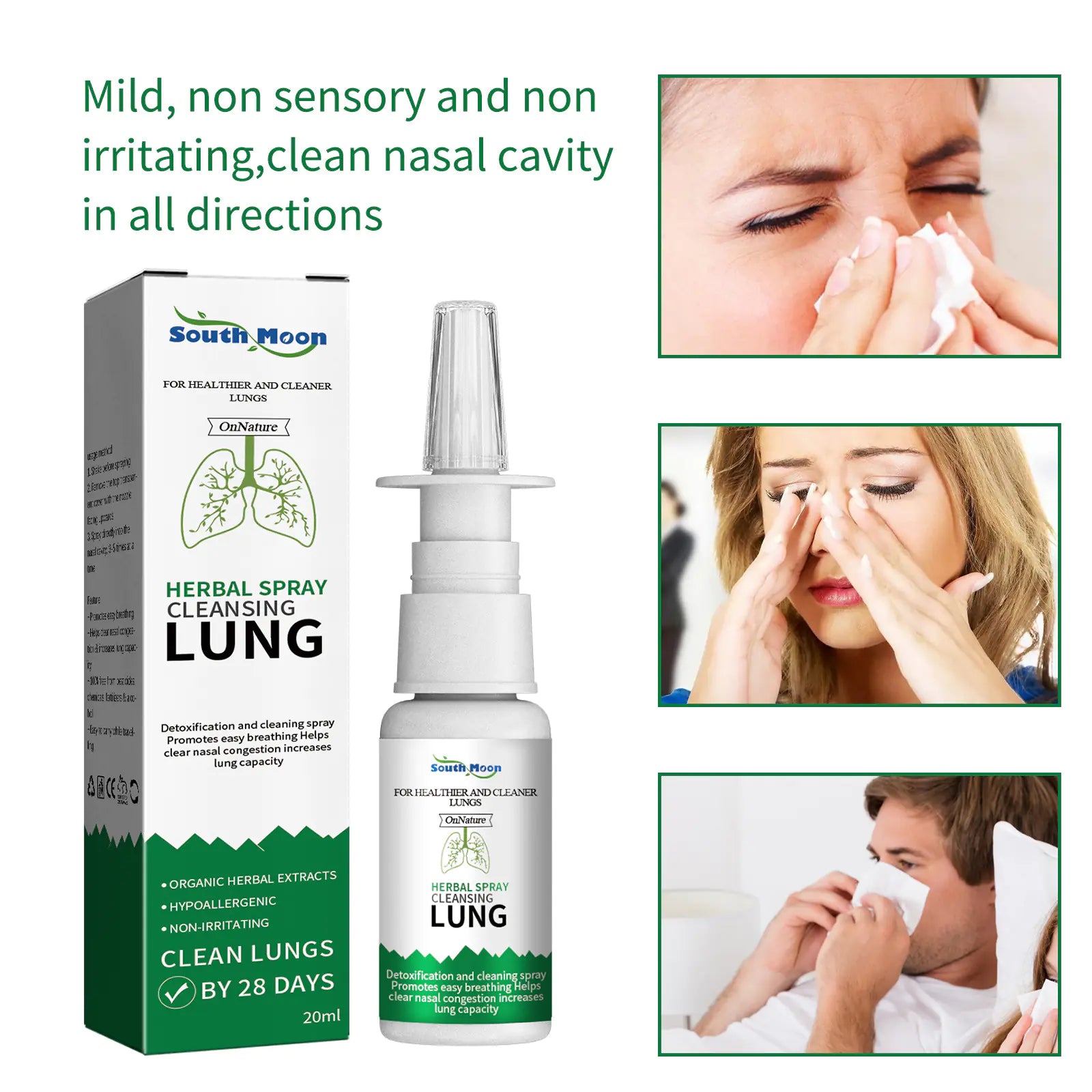 South Moon Nasal Spray for Congestion Relief and Care