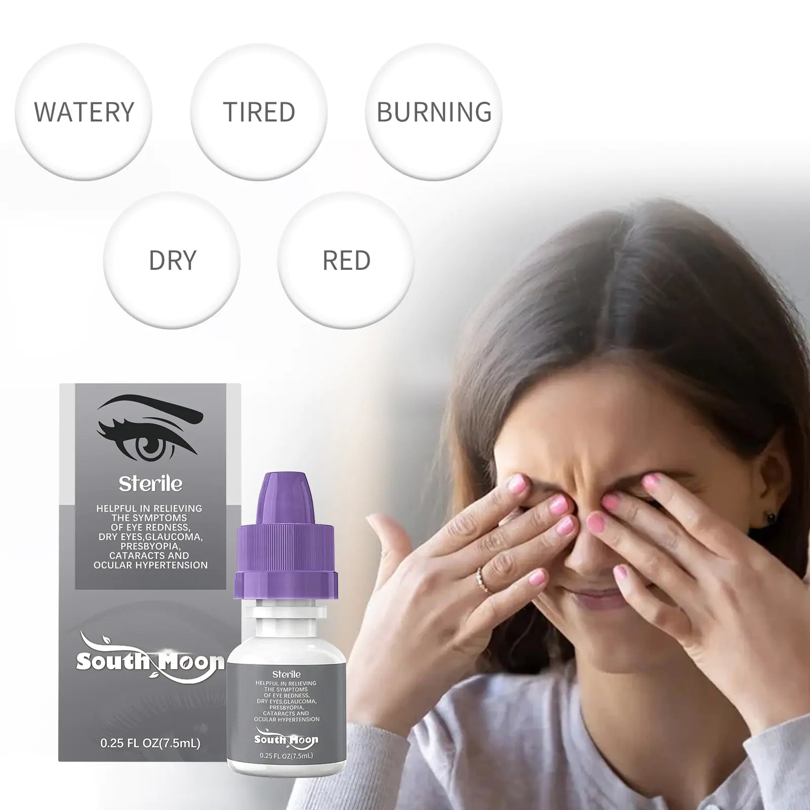 South Moon Eye Drops for Fatigue and Dryness Relief